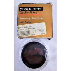 Crystal Optics Camera Polarizer Lens Filter 52mm - Black/Gold
